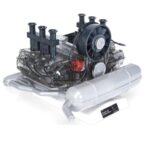 Porsche 6-cylinder boxer engine with original Porsche 911 model-01