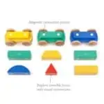 Tegu Baby Big Shape Train 9 Teile