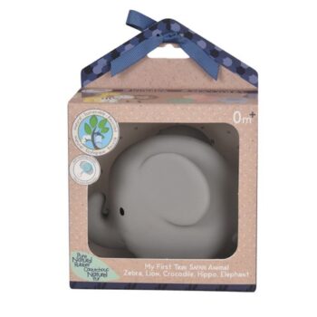 Baby rattle elephant in box
