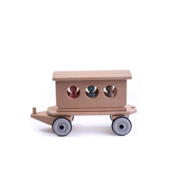 Dynamiko Holz Zug – Personenwagen mit Figuren (1)