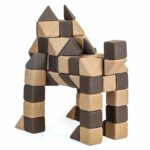 JollyHeap – Kreativ-Set 100 Teile – weiche XXL Magnetbausteine in 4 Formen für Kinder