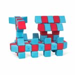 JollyHeap – Little House – 150 weiche XXL Magnetbausteine-Set für große Bauprojekte – für Kinder