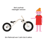 Leg&Go Balance Bike 3in1 höhenverstellbares Holz-Laufrad – Bild 7