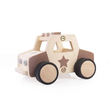 Guidecraft wooden vehicles - police car