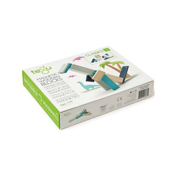 Tegu Magnetische Holzbausteine Blau 14 Teile (5)