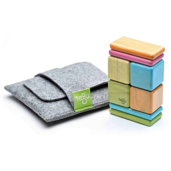 Tegu Magnetische Holzbausteine Bunt (1) 8 Teile