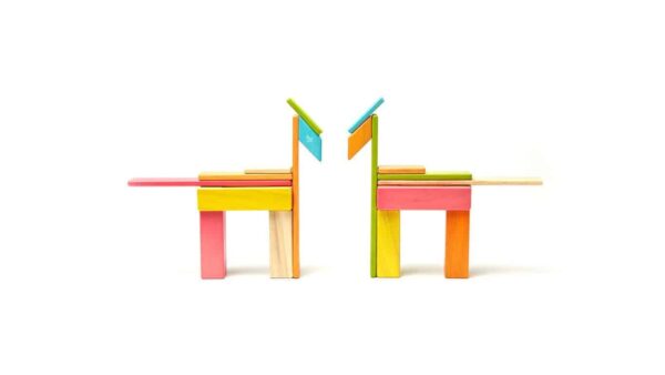 Tegu Magnetische Holzbausteine Bunt 24 Teile