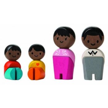 Planificar juguetes jugar figuras familia África