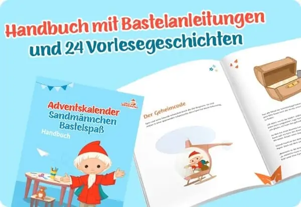 Adventskalender Sandmännchen Bastelspaß Adventskalender Sandmännchen Bastelspaß