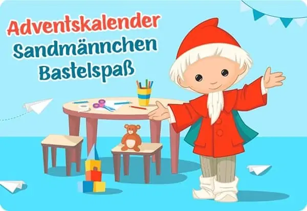 Adventskalender Sandmännchen Bastelspaß Adventskalender Sandmännchen Bastelspaß