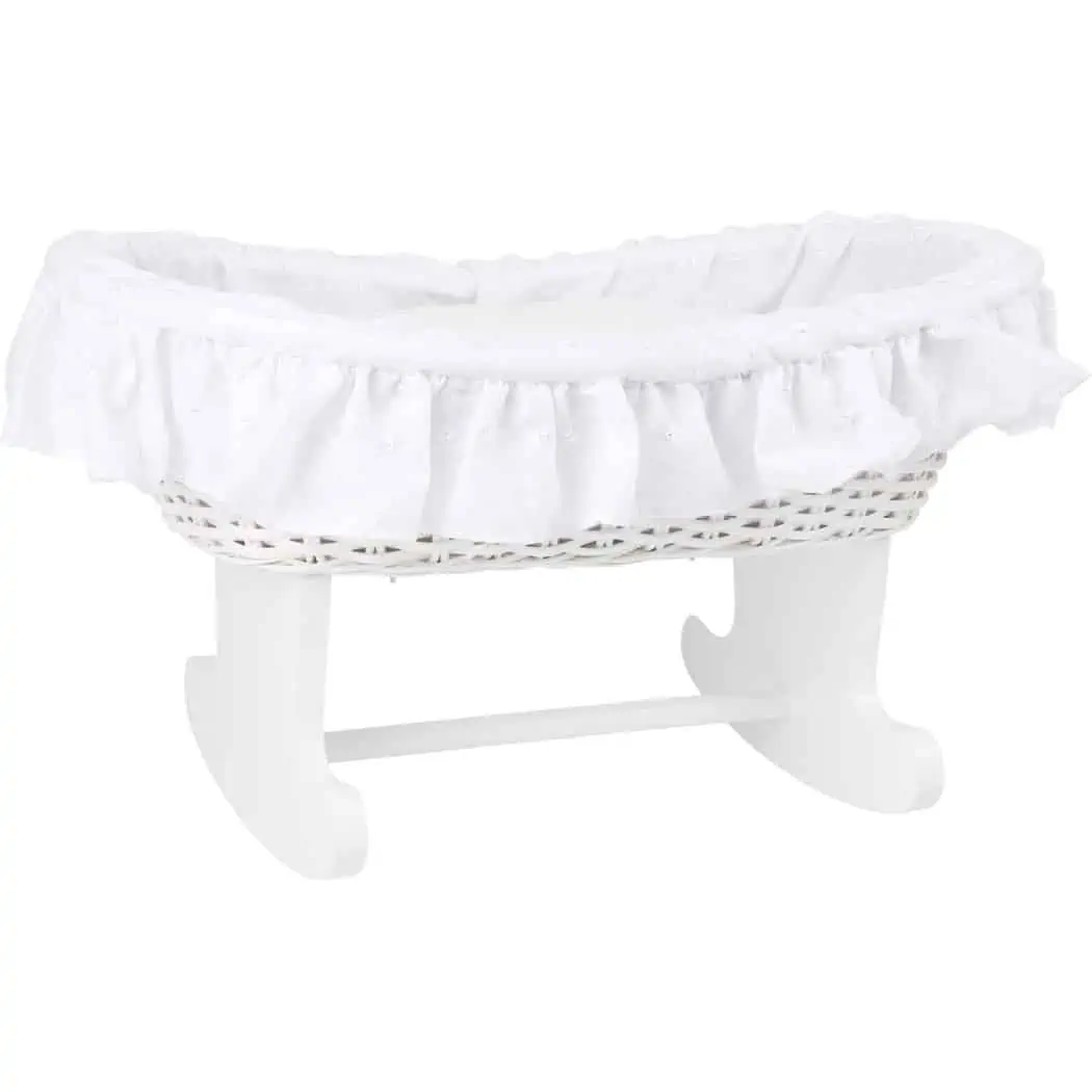 Small Foot Puppenwiege Korbgeflecht weiß Small Foot Puppenwiege Korbgeflecht weiß