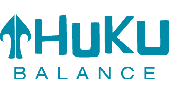 Logotipo de equilibrio Huku