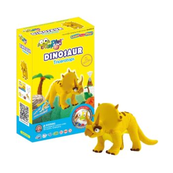 Jumping Clay Colorful Dinosaurs - Triceratops