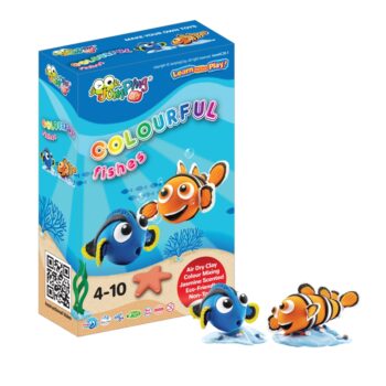 Jumping Clay Colourful Fishes