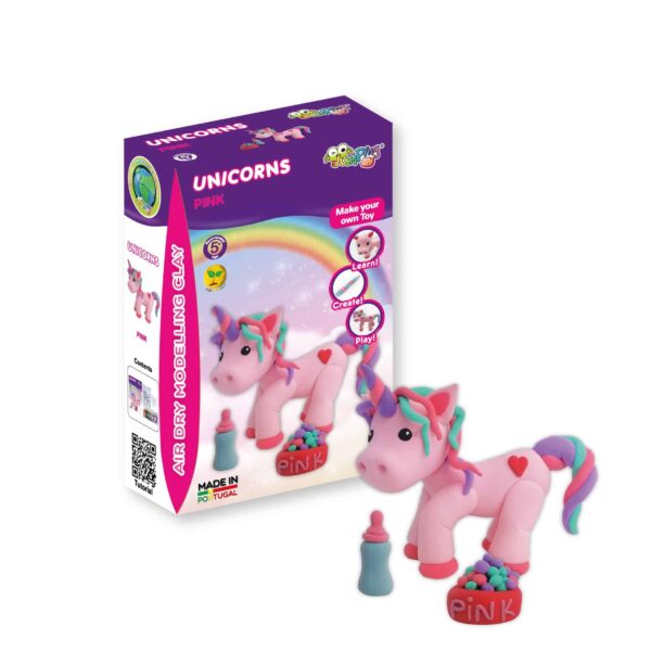 Jumping Clay Unicorns - Pink