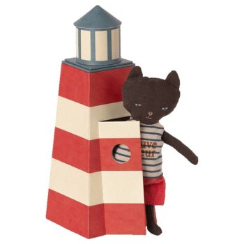 Maileg lifeguard cat with lighthouse