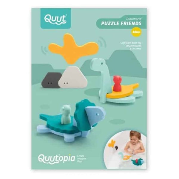 Quutopia Puzzle Friends Badespielzeug - Dino World (1)