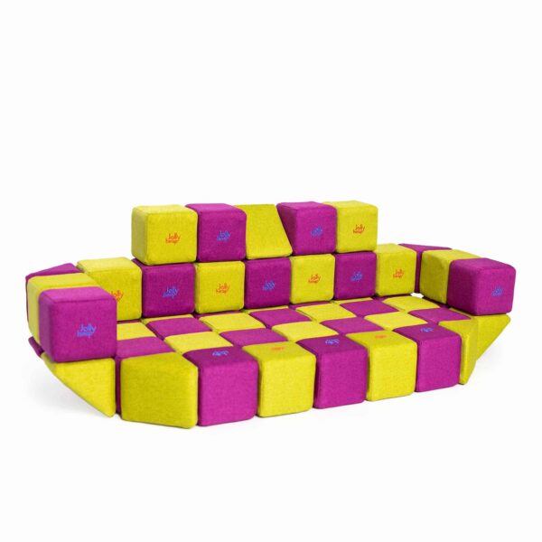 JollyHeap – Set Medium 50 weiche XXL-Magnetbausteine für Kinder – Bild 20