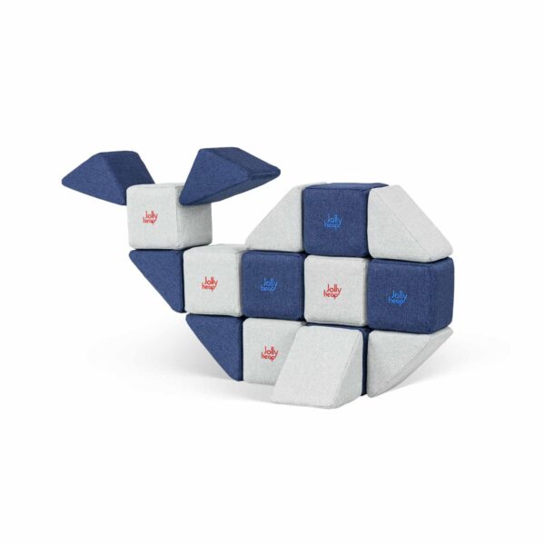 MINI Educational soft building toy – 24 magnetic blocks