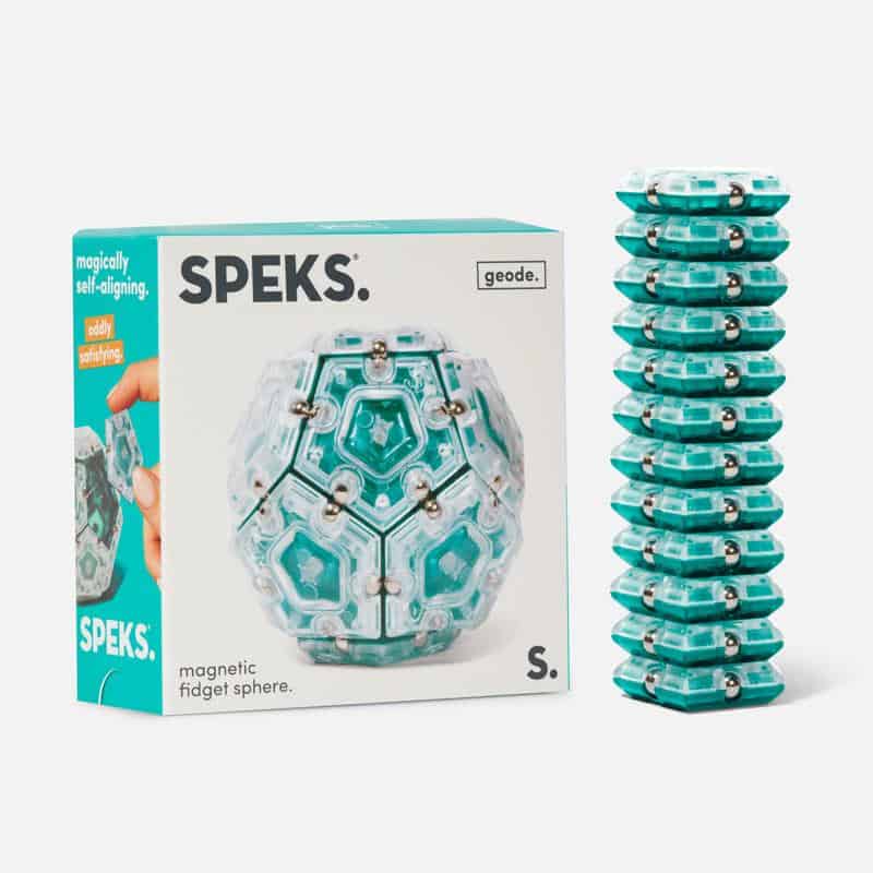 Speks - Anti-Stress-Magneten - Geode Türkis