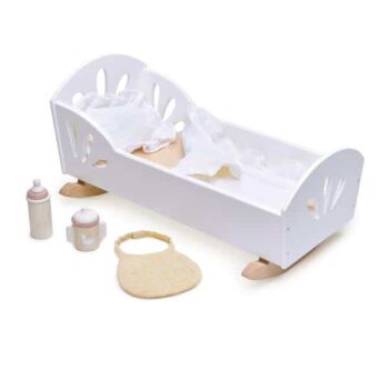 Tender Leaf Toys Puppenwiege Schwan mit Zubehör