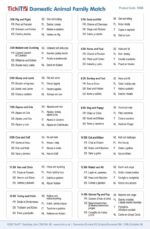 Tickit Domestic Animal Family Match