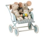 Maileg Kinderwagen, Babymäuse -versch. Farben – Bild 4