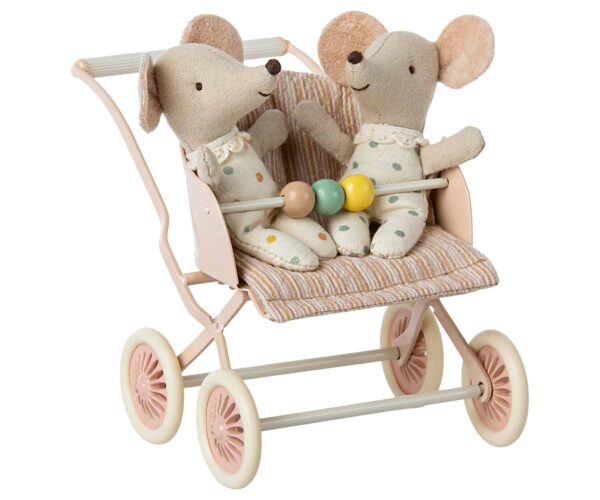 Maileg Kinderwagen, Babymäuse -versch. Farben – Bild 2
