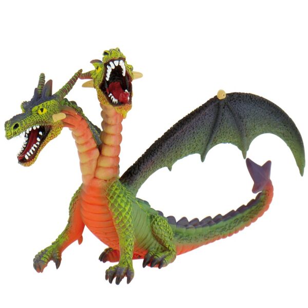 Bullyland Drache mit 2 Köpfen grün 75596
