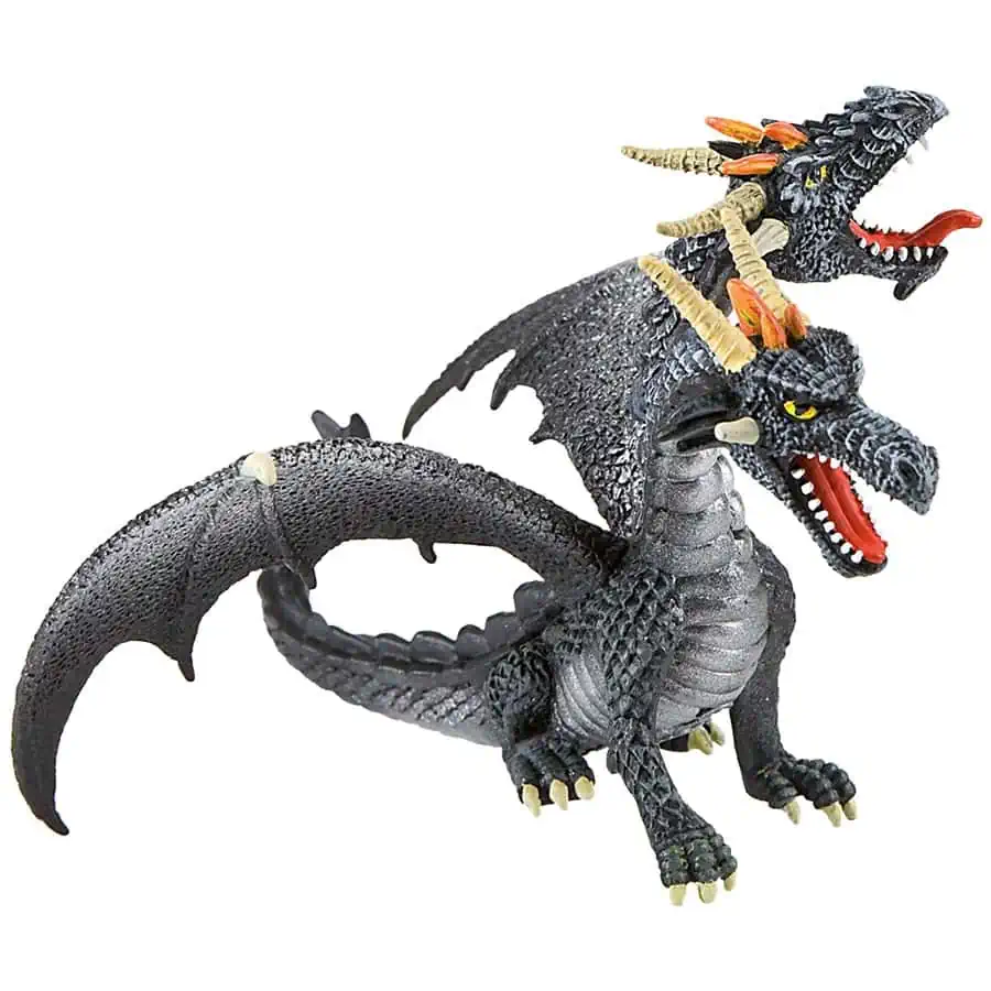 Bullyland Drache mit 2 Köpfen schwarz-75597