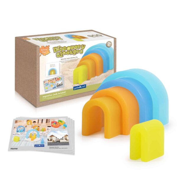 Guidecraft Discovery Stackers – Natural Tall Arch