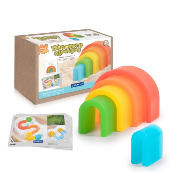 Guidecraft Discovery Stackers – Rainbow Tall Arch