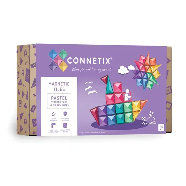 Connetix-64pc-Pastel-Starter