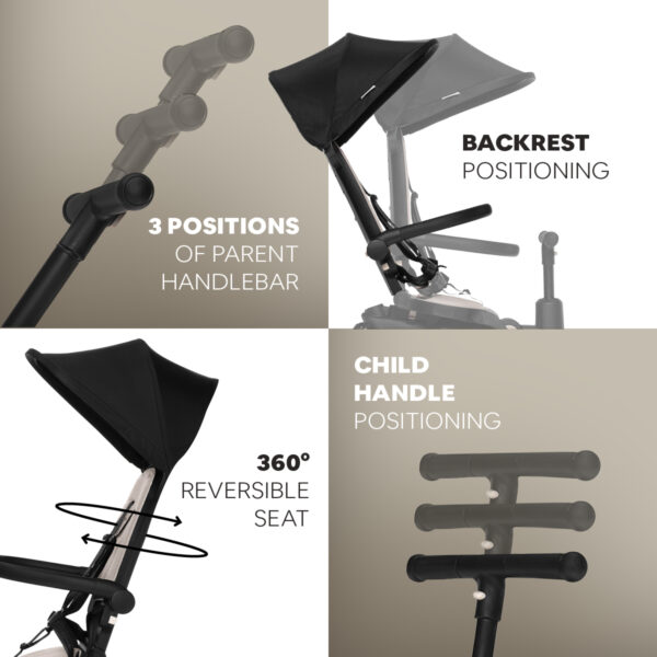 ZOPA X Trike Pro – 8-in-1 Dreirad & Buggy ab 10 Monaten, klappbar