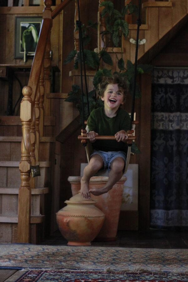 Solvej Swings-Solvej Baby Toddler Swing-Soft Linen