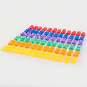 Tickit Translucente Farbautos – 72‑teiliges Set für kreatives Lernen