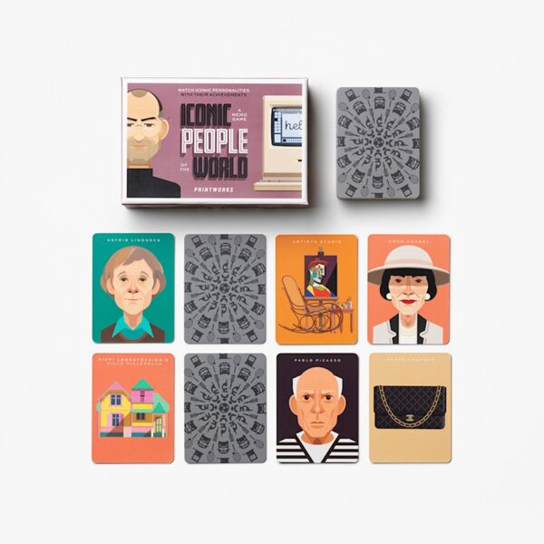 Printworks-PW00571-Memo game - Iconic People Mauve 2