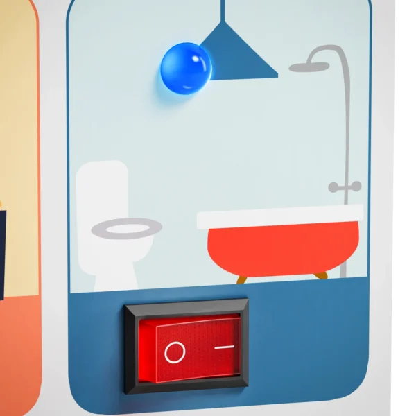 TOPBRIGHT – 1212162024DE - Busy Board House – Licht-Schalter-Haus für Kleinkinder