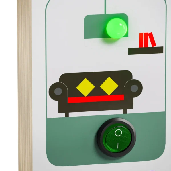 TOPBRIGHT – 1212162024DE - Busy Board House – Licht-Schalter-Haus für Kleinkinder