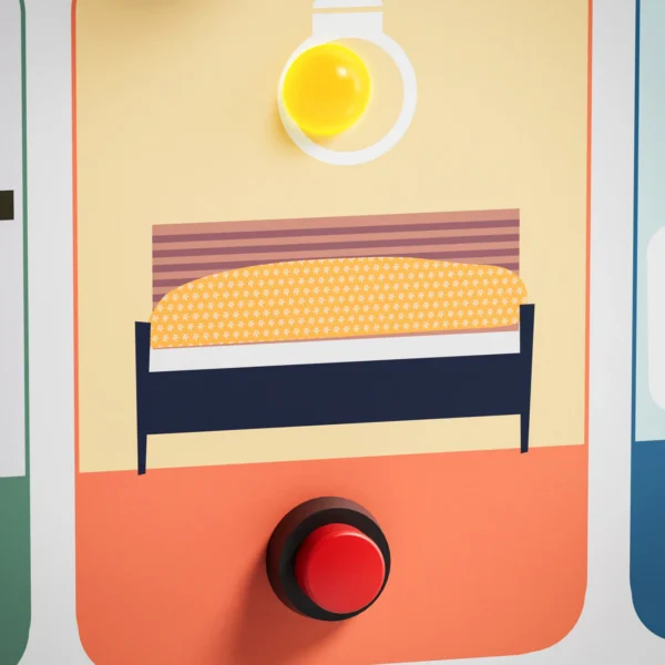 TOPBRIGHT – 1212162024DE - Busy Board House – Licht-Schalter-Haus für Kleinkinder