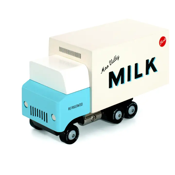Candylab Milk Truck – Großer Holz-Milchtruck im Retro-Design für Kinder & Sammler - CND T464 (4) Candylab Milk Truck – Großer Holz-Milchtruck im Retro-Design für Kinder & Sammler