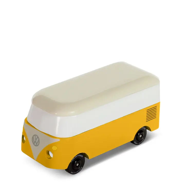 Candylab VW Mini Sunbeam Yellow – kleiner VW Holzbus in Gelb für Kinder & Sammler - CND VW409 (2) Candylab VW Mini Sunbeam Yellow – kleiner VW Holzbus in Gelb für Kinder & Sammler