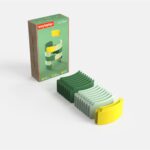 Flexibles Straßenbauset mit 18 Teilen, geeignet für Kinder, zum Bauen von Straßen und Kurven, in verschiedenen Farben, inklusive gelber Kurve.